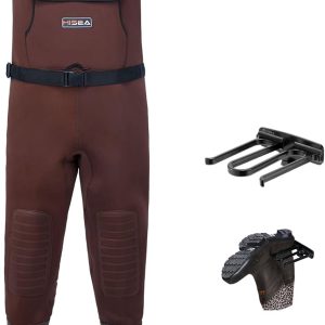 HISEA Chest Waders for Men, Waterproof 4.5mm Neoprene Fishing & Hunting Wader with Boots, Mens Womens Bootfoot Waders